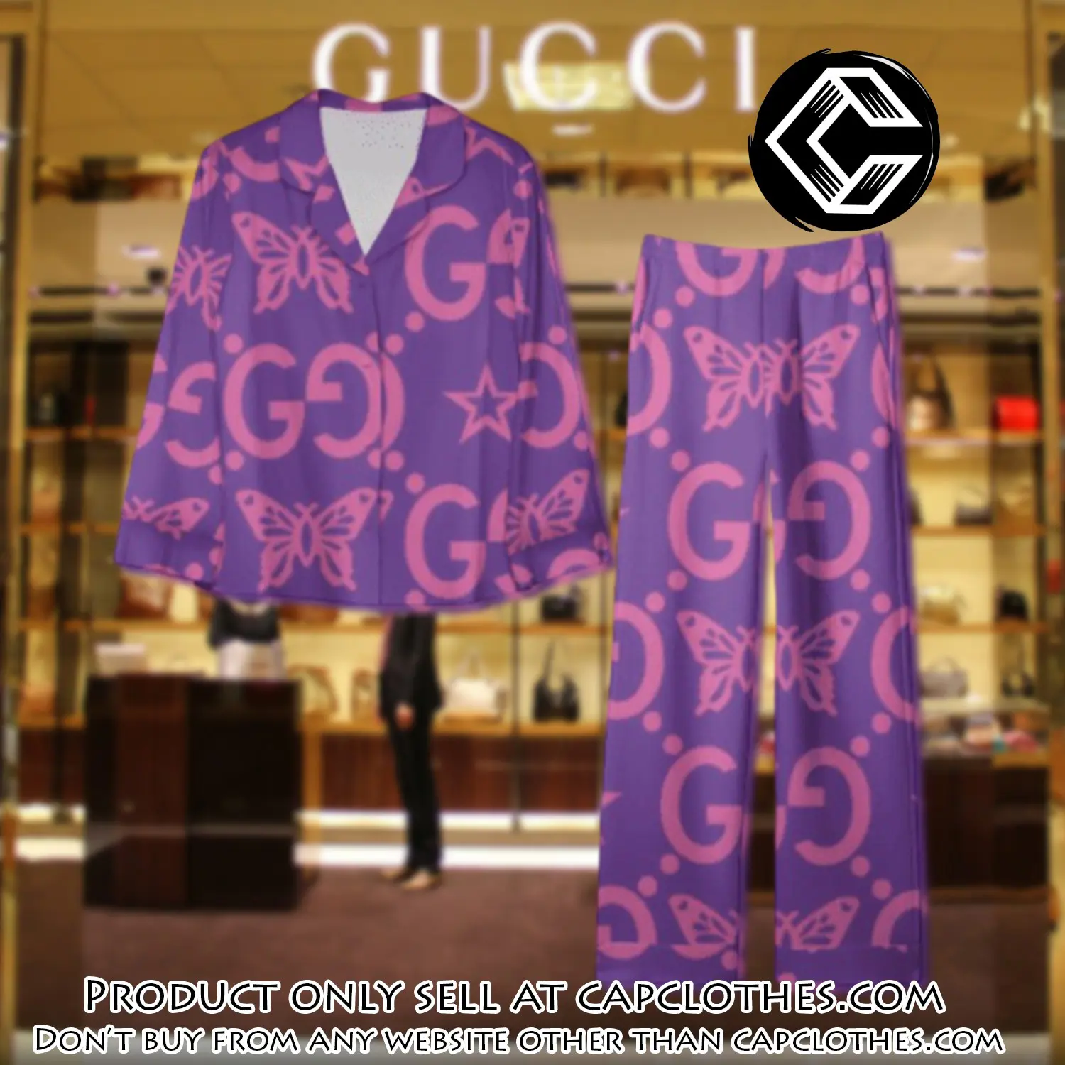 Trending luxury gc satin pajama set pjs1056 cc1811528